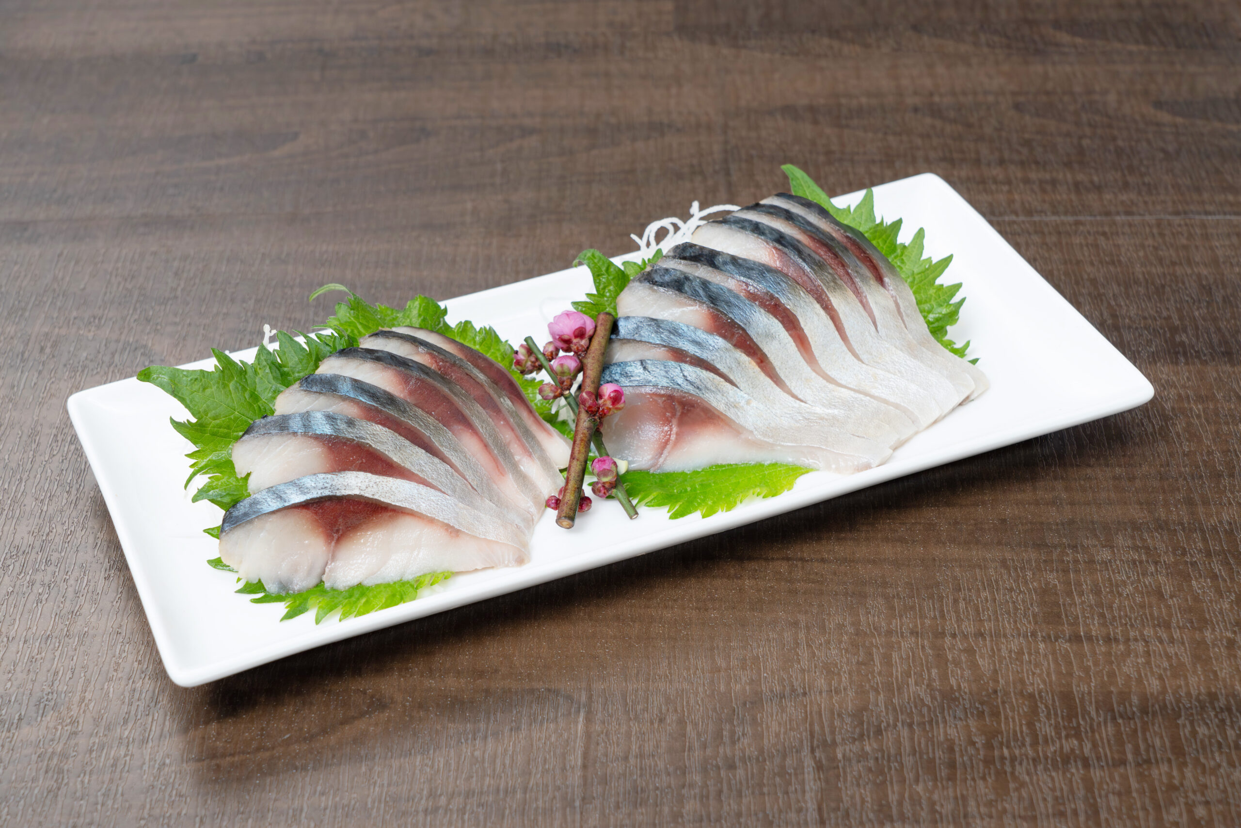 赤酢しめ鯖茶色背景(赤み弱)